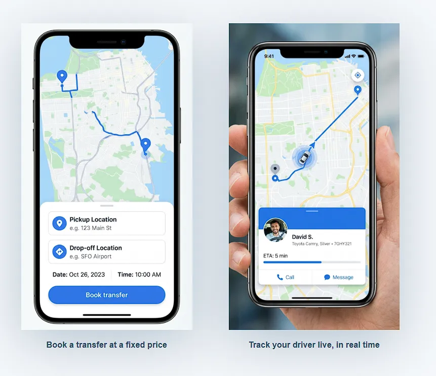 myPikups mobile app screens